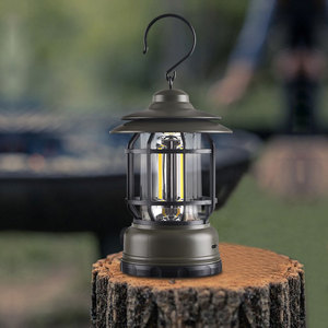 Linterna de Camping Vintage LED USB Recargable, Luz Portátil Regulable para Acampar al Aire Libre - Product Image 2