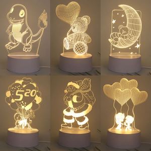 Customized Photo Acrylic Night <b>Light</b> LED 3D Christmas Decoration 7 Colors Table Lamp Party Decoration Gift - Product Image 2