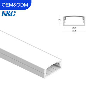 Luz de perfil de alumínio LED linear para PC de superfície pequena com tampa de personalização K38 - Product Image 1