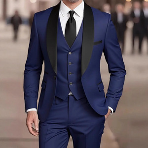 <span class=keywords><strong>Costume</strong></span> d'affaires formel tendance Y2605 pour homme, veste à col châle à simple boutonnage + <span class=keywords><strong>gilet</strong></span> + pantalon, ensemble 3 pièces, costumes de <span class=keywords><strong>mariage</strong></span> pour homme - Product Image 3