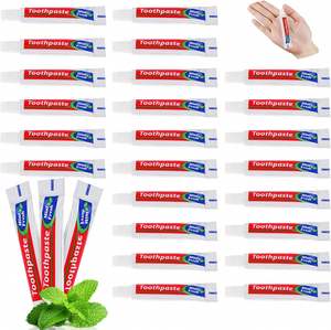 Pasta de Dientes Ecológica de 10g, Tamaño Regular, para Hoteles, Kit Dental Desechable de Viaje, Cerdas Suaves, OEM, Lujo 5 Estrellas, Gran Venta - Product Image 1