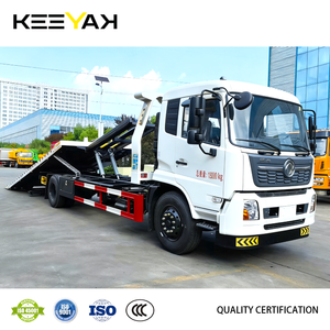 Camión de Remolque de Plataforma Plana DONGFENG 4x2 con Grúa Diésel, Camión de Rescate para Vehículos Accidentados - Product Image 2