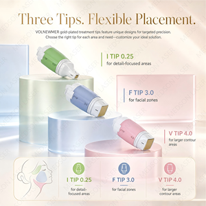 Puntas Consumibles con Cabezal Dorado de 6.78MHz para Dispositivo de Belleza Monopolar con Doble Frecuencia de 24K para Rejuvenecimiento y Reafirmación de la Piel - Product Image 2