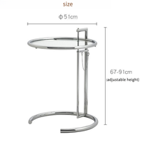 Table basse en verre transparente de style Instagram, moderne et minimaliste, avec rangement, design durable pour salons et cafés, best-seller