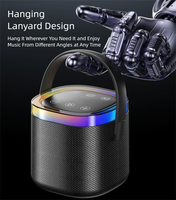 Boombox portable extérieur en plastique avec LED RVB arc-en-ciel, étanche à la poussière, pour haut-parleur audio bidirectionnel 5.3 10-30W, subwoofer, commande vocale