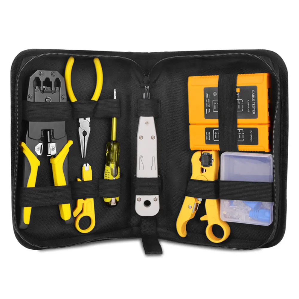Pliers screwdriver Tool set Cable tester Spring clamp crimping pliers Network tool set