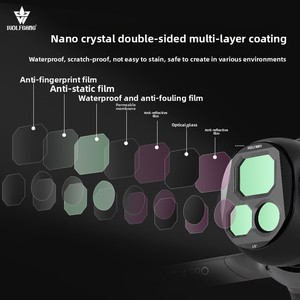 Versione professionale Wolfgang per DJI Mavic 4Pro filtro regolabile CPL riduzione della luce protettiva nera Drone - Product Image 5