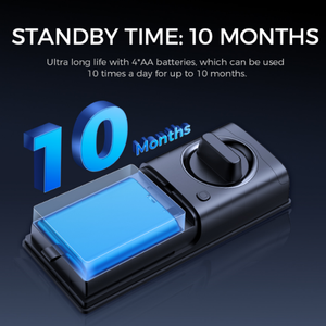 Cao an ninh tự động khóa được xây dựng trong 2K máy ảnh 10000mAh pin lithium ổ khóa kỹ thuật số không thấm nước thông minh Chốt Cửa Khóa - Product Image 5