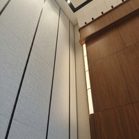 Panneau acoustique coulissant mural amovible et pliable à commande automatique pour la maison, le bureau ou comme séparateur de pièce