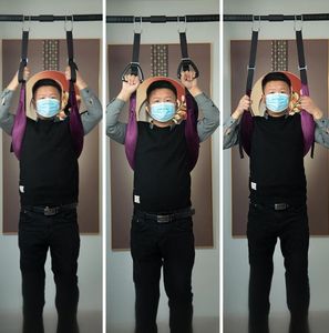 Support lombaire suspendu à la taille Dispositif <span class=keywords><strong>de</strong></span> ceinture <span class=keywords><strong>de</strong></span> <span class=keywords><strong>traction</strong></span> Barres <span class=keywords><strong>de</strong></span> singe Correction d'étirement Disques glissés Suspension - Product Image 3