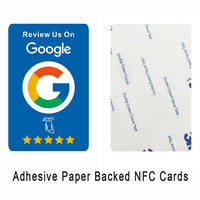 Carte de visite NFC RFID personnalisable avec carte-cadeau Google Play et code QR programmable pour applications hôtelières et réseaux sociaux