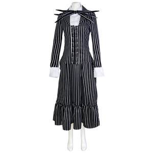 Jack Skellington Cosplay <b>Costume</b> Black White Striped Suit Pants Set Men Women Halloween Christmas <b>Costume</b> - Product Image 4