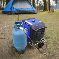 Einphasiger 3,2kW 2KW Benzin-Erdgas-Generator mit Fernstart Auto- & Seilzugstartsystem Frequenz 50Hz