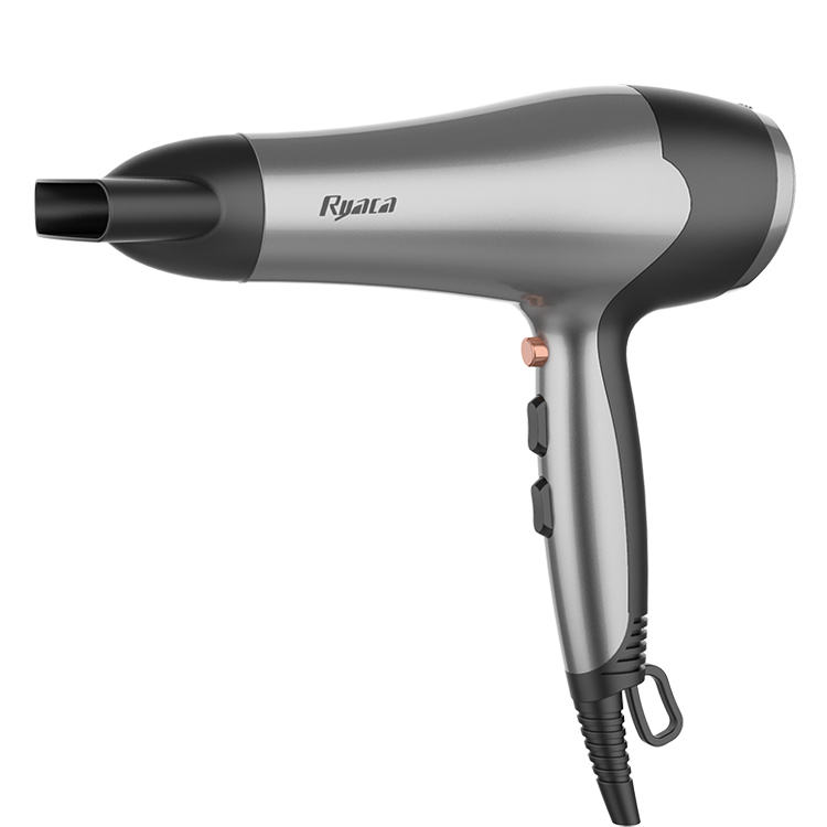 Профессиональный ионный фен для волос с концентрирующей насадкой, 2400 Вт