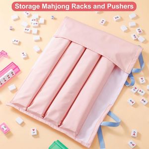 Mahjong Rack Bag Waterproof Fabric Mahjong Tile Rack Holder Travel Mahjong Accessories and <b>Gifts</b> for Club Game Night - Product Image 2