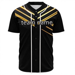 เสื้อเบสบอลทีมแบบกำหนดเอง - ดีไซน์กระดุมเต็มตัว พิมพ์ลายแบบซับลิเมชั่น โพลีเอสเตอร์ 100% ระบายอากาศได้ดี ซับเหงื่อ บริการ OEM สำหรับ - Product Image 1