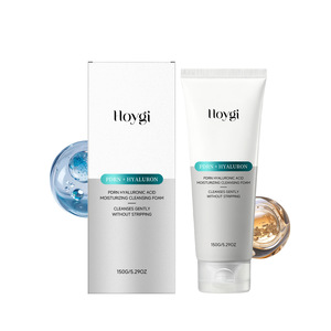 Nettoyant moussant à l'acide hyaluronique, soin nettoyant pour le visage, soin hydratant dense et rafraîchissant, sans sensation de tiraillement - Product Image 5