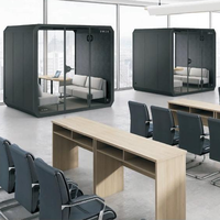 Cabine d'isolation sonore respectueuse de l'environnement de qualité E0 avec réduction du bruit 30 ± 5DB, idéale pour l'enregistrement de podcasts et l'utilisation au bureau