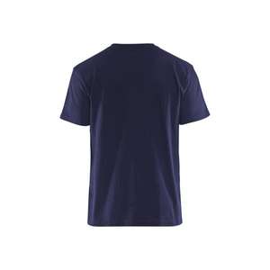 BLAKLADER-T-shirt 337910428833M Bleu Marine/Jaune-T-SHIRTS ET POLO DE TRAVAIL EAN 7330509604175 - Product Image 2
