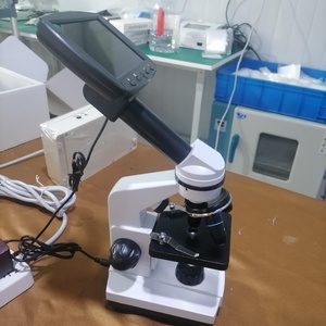 Microscope biologique monoculaire numérique <span class=keywords><strong>BTS</strong></span> 9 pouces/7 pouces cellules d'écran LED embryon sperme Instrument vétérinaire laboratoire d'étudiant - Product Image 3