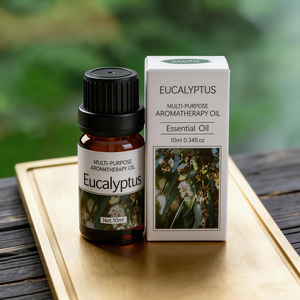 Huile d'Eucalyptus Globulus Pure à 100% (10 ml) en Gros, Marque Privée OEM/ODM pour Peau, Cheveux, Aromathérapie, Répulsif <span class=keywords><strong>Anti</strong></span>-Insectes, Douce et Apaisante - Product Image 1