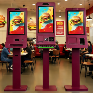 Kiosque de paiement intelligent Totem 21,5'' pour la commande automatique <span class=keywords><strong>en</strong></span> restaurant et équipement de restauration rapide pour l'intérieur, adapté aux KFC et McDonald's - Product Image 3