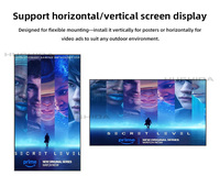 Écran d'affichage publicitaire numérique multimédia vertical LCD ultra-fin HUSHIDA 55 65 75 pouces pour extérieur