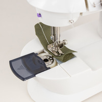 Machine à coudre électrique portable mini avec bras libre, lumière LED et pédale – Idéale pour débutants, machine de couture de bureau pour le bricolage à domicile