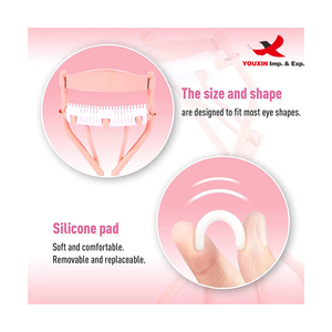 Rizador de Pestañas Rosa FENGFLY con Peine, Precio Bajo por Compra Combinada, Herramienta para Extensiones de Pestañas DIY, Rizador de Pestañas con Cepillo y Peine - Product Image 5