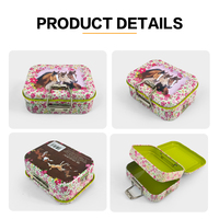 Boîte en métal miniature portable Dongguan Jinyuanbao, boîte rectangulaire décorative, boîte alimentaire sécurisée pour bonbons/chocolat/bonbons à la menthe/pilules