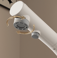 Robinet mitigeur électrique multifonction à trou unique, couleur crème nordique, pour eau chaude et froide, pour salle de bain