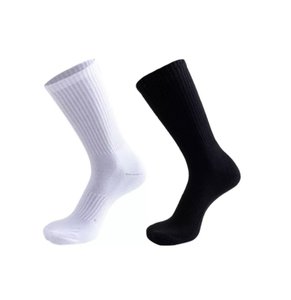 Bán Sỉ Tất Thể Thao Màu Đen Trơn Màu Trắng Logo Theo Yêu Cầu Tất Nam Bằng Tre Cotton Ngoại Cỡ - Product Image 6