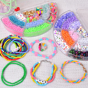 Nuevo Juguete de Cuentas Hecho a Mano para Niños, Material Educativo para Hacer Joyas, Pulsera, Collar para Niñas, Caja de Regalo, Edades 4-6 - Product Image 3