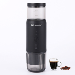 Cafetera Espresso Portátil Anbo, 15 Bares <span class=keywords><strong>de</strong></span> Presión, Acero Inoxidable, Control Manual, Multiusos, para Hogar, Oficina, Hotel, Comercial - Product Image 1