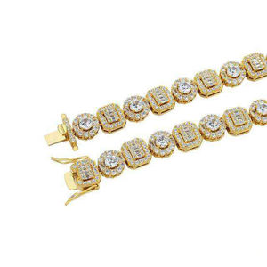 Dazzling Moissanite Diamond Bracelet With Brilliant Cut Sleek Modern Design Ideal For Wedding Jewelry Birthday Gifts - Product Image 2