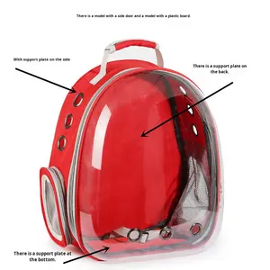 बड़ी क्षमता पोर्टेबल पालतू आउटिंग बैग पारदर्शी लुभावनी अंतरिक्ष कैप्सूल डिजाइन जिपर नए बिल्ली कुत्ते बैकपैक पालतू - Product Image 3