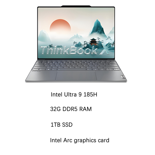 New Lenovo ThinkBook X Intel Ultra 9-185H 32G Memory 1TB SSD 13.5" 2.8K 120Hz Win11 Iris Xe Graphics Ultra-Thin PC AI Laptop