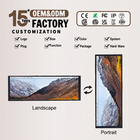 Monitor LCD Ultra Ancho, Pantalla IPS Ultra Delgada, Señalización Digital