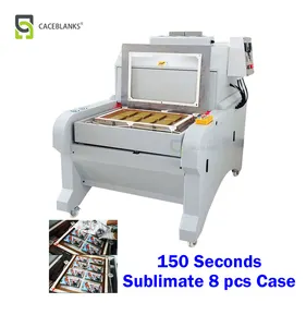 Máquina de prensado de calor automático por sublimación, tamaño A2, 3d, para impresión de cajas recubiertas