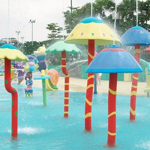 Double Fun Waterfall Swing Play Colorful Fiberglass Steel Splash Pad Aqua Park Play Amusement Equipment Outdoor Water Parks - Product Image 6