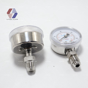 1/4 "VCR alta purezza manometro 2" 50mm quadrante 316L acciaio inossidabile 0-15bar 200psi guarnizione in metallo - Product Image 5
