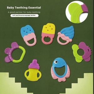 <span class=keywords><strong>Mordedor</strong></span> de media luna de silicona de grado alimenticio para bebé nuevo de juguete suave en diferentes formas - Product Image 5