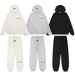 Conjunto <span class=keywords><strong>de</strong></span> Sudadera con Capucha y Pantalones Deportivos <span class=keywords><strong>de</strong></span> Alta Calidad <span class=keywords><strong>para</strong></span> Hombre, 350g, 100% Algodón, Transpirable, Personalizable, <span class=keywords><strong>para</strong></span> Gimnasio - Product Image 1