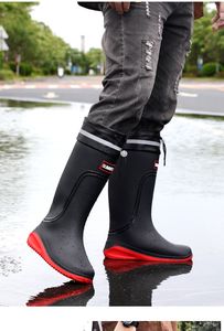 Stivali da <span class=keywords><strong>pioggia</strong></span> impermeabili da <span class=keywords><strong>uomo</strong></span> a metà polpaccio <span class=keywords><strong>scarpe</strong></span> antiscivolo leggere e resistenti <span class=keywords><strong>per</strong></span> l'uso stagionale - Product Image 3