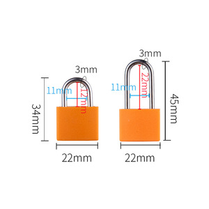 Mini cadenas en laiton 22 mm x 34 mm 22 mm x 45 mm Durable pour sacs et bagages - Product Image 1