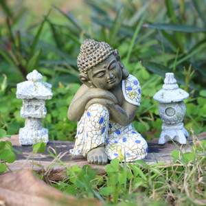 Statua di Buddha per Giardino Zen, Ornamento Paesaggistico, Decorazione Artistica, Scultura, Arredamento Estetico, Regalo Aziendale - Product Image 4