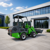 ORPHEST LT15EV Mini Pala Gommata Elettrica 0.45m3, Caricatore Frontale Compatto a Batteria, Zero Emissioni, per Uso Agricolo e Edile