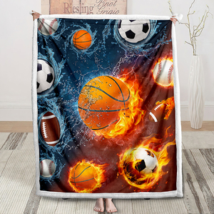 Tùy Chỉnh In Ấn Gia Đình Ảnh Trường Đội Công Ty Cửa Hàng Logo Ném Chăn Thăng Hoa Ấm Sherpa Mùa Đông Chăn Tùy Chỉnh - Product Image 2