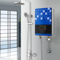 Chauffe-eau électrique sans réservoir 110V-127V 3500W avec affichage numérique, chauffage rapide, mural, pour la maison, la cuisine, le lavage et la douche
