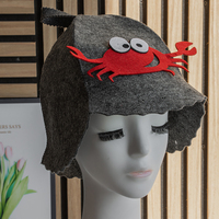 Manténgase Fresco en el Calor con un Gorro de Sauna de Fieltro de Lana Pura Hecho a Medida para su Spa o Banya